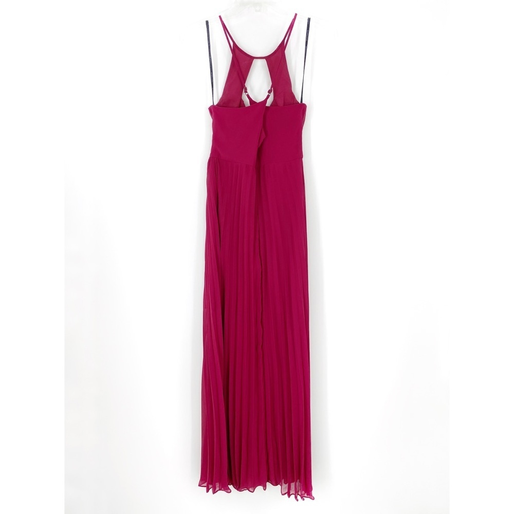 BCBGeneration Mulberry Pleated Chiffon Maxi Dress - Picture 10 of 10